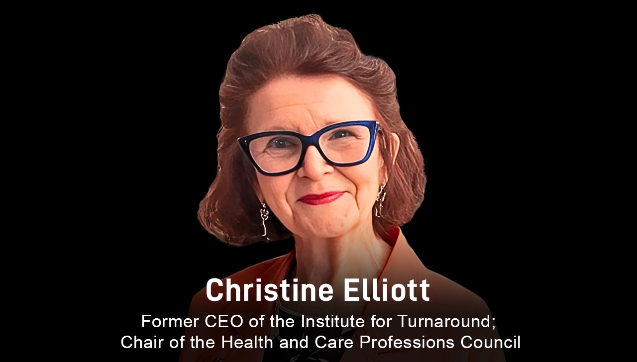 Christine Elliott, executive coach and mentor at The ExCo Group, former CEO of the Institute for Turnaround, and Chair of the Health and Care Professions Council, shares her key leadership lessons, including the importance of embracing opportunity and pushing beyond your boundaries.
